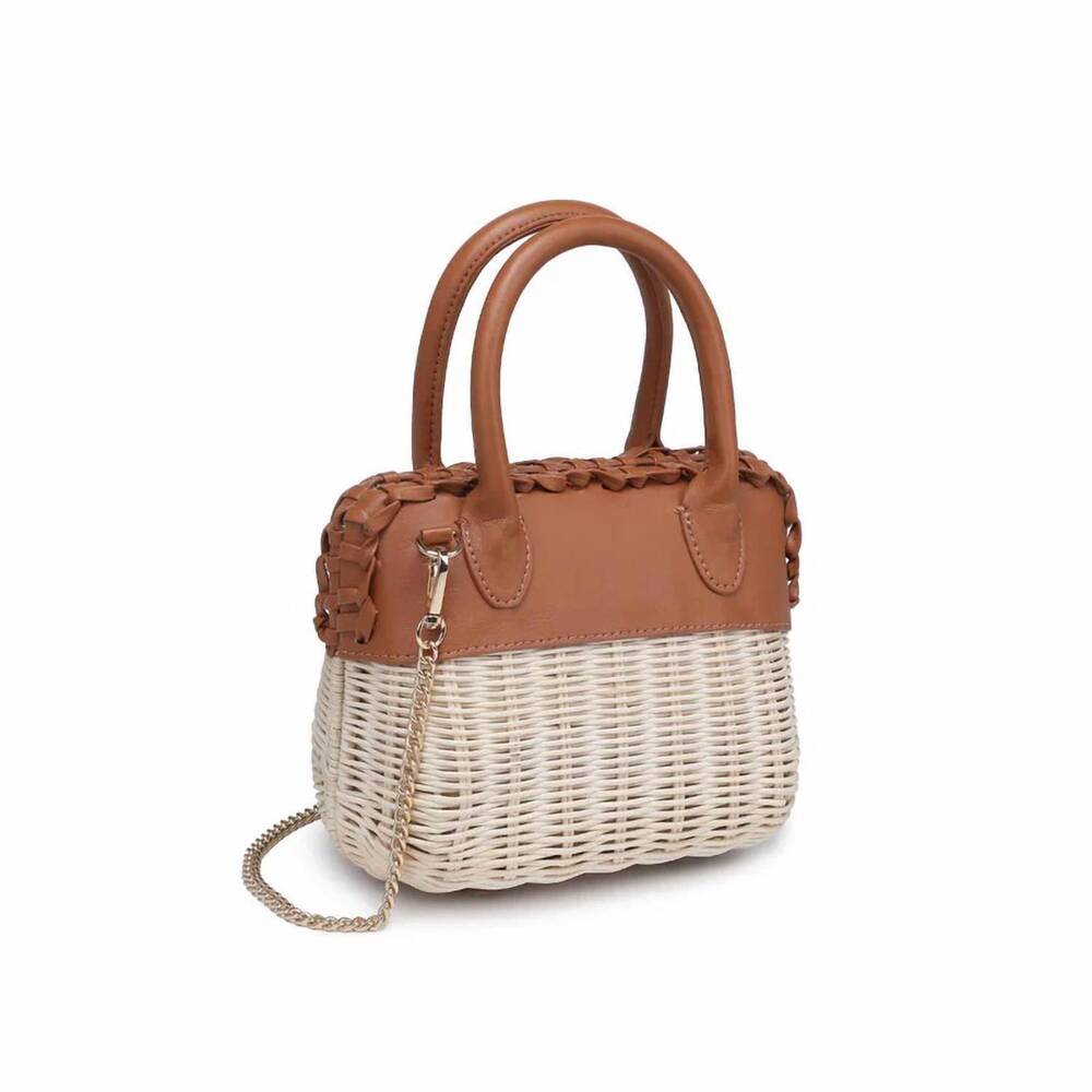 NEW MODA LUXE women's maya crossbody bag in tan